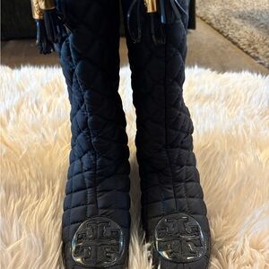 Tory Burch Quilted black Heeled Boots